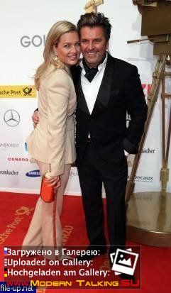 01.02.2014 Thomas Anders and Claudia Anders at the Golden Camera