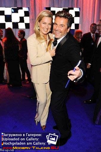 01.02.2014 Thomas Anders and Claudia Anders at the Golden Camera