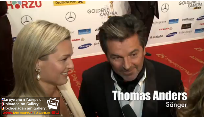 01.02.2014 Thomas Anders and Claudia Anders at the Golden Camera