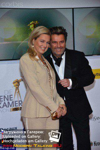 01.02.2014 Thomas Anders and Claudia Anders at the Golden Camera