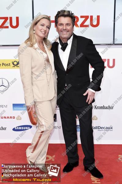 01.02.2014 Thomas Anders and Claudia Anders at the Golden Camera