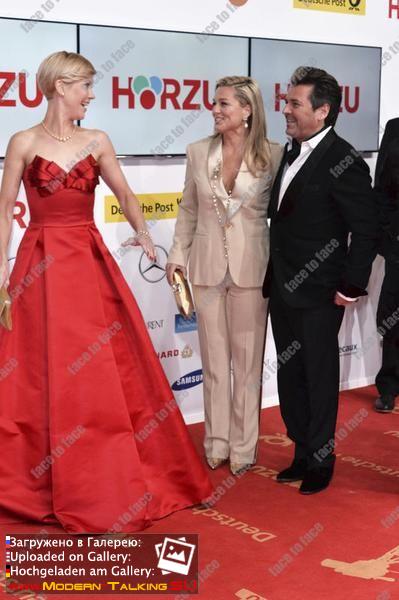 01.02.2014 Thomas Anders and Claudia Anders at the Golden Camera