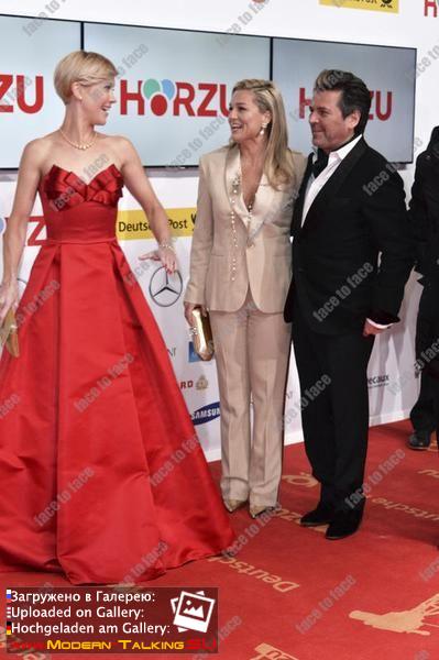 01.02.2014 Thomas Anders and Claudia Anders at the Golden Camera