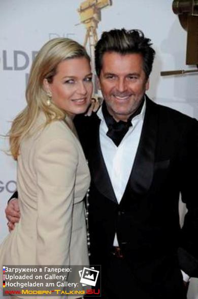 01.02.2014 Thomas Anders and Claudia Anders at the Golden Camera