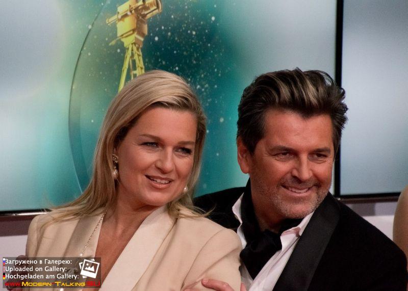 01.02.2014 Thomas Anders and Claudia Anders at the Golden Camera