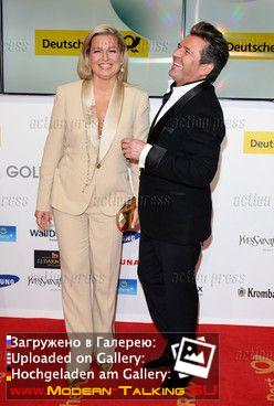 01.02.2014 Thomas Anders and Claudia Anders at the Golden Camera