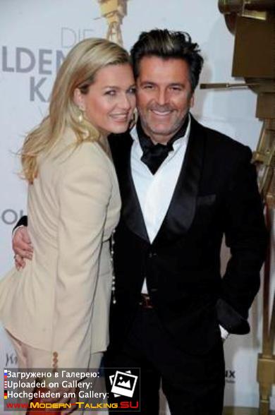 01.02.2014 Thomas Anders and Claudia Anders at the Golden Camera