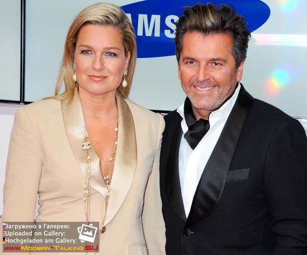 01.02.2014 Thomas Anders and Claudia Anders at the Golden Camera