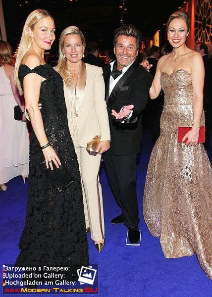 01.02.2014 Thomas Anders and Claudia Anders at the Golden Camera