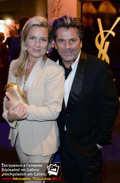 01.02.2014 Thomas Anders and Claudia Anders at the Golden Camera