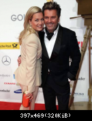 01.02.2014 Thomas Anders and Claudia Anders at the Golden Camera