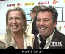 01.02.2014 Thomas Anders and Claudia Anders at the Golden Camera