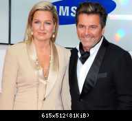 01.02.2014 Thomas Anders and Claudia Anders at the Golden Camera