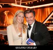 01.02.2014 Thomas Anders and Claudia Anders at the Golden Camera