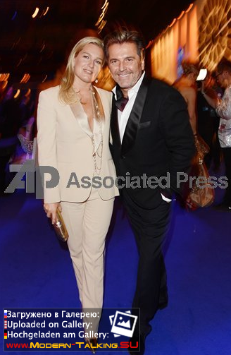 1.02.2014 Thomas Anders and Claudia Anders at the Golden Camera
