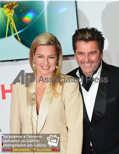 1.02.2014 Thomas Anders and Claudia Anders at the Golden Camera