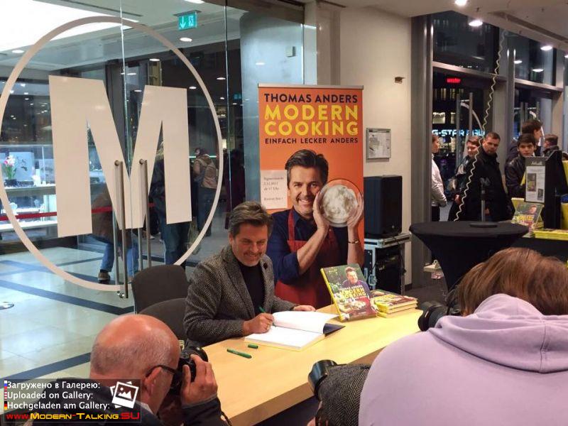 07.11.2017 Thomas Anders презентация книги "Modern Cooking" книжный магазин Mayersche Buchhandlung  Кельн