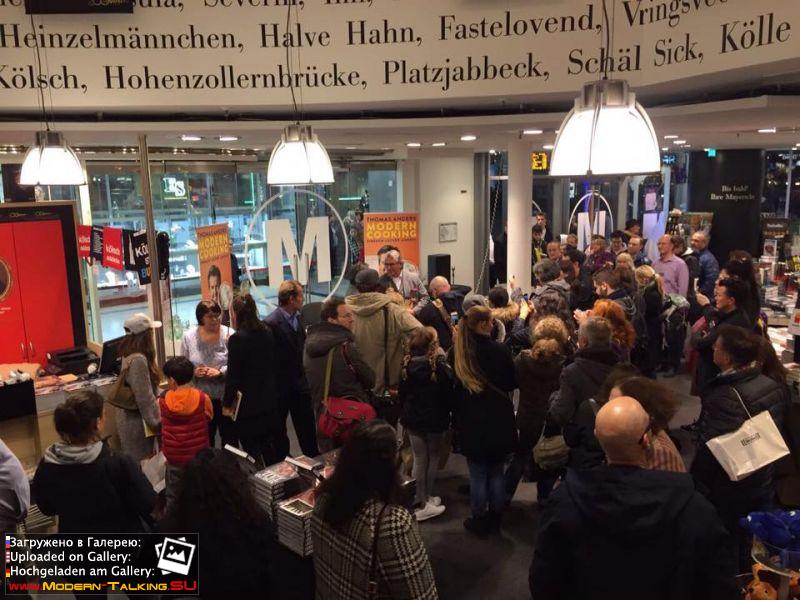 07.11.2017 Thomas Anders презентация книги "Modern Cooking" книжный магазин Mayersche Buchhandlung  Кельн