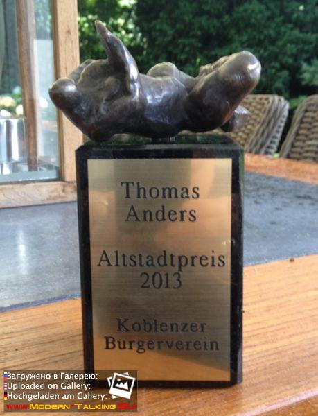 08.09.2013.Thomas Anders erhält Koblenzer Kulturpreis