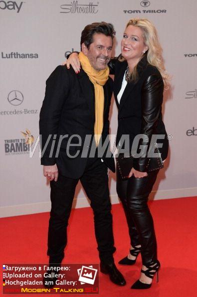 17 10 2013 Thomas Anders and Claudia Anders arrive at Tribute To Bambi at Station