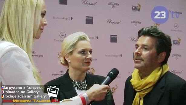 17 10 2013 Thomas Anders and Claudia Anders arrive at Tribute To Bambi at Station