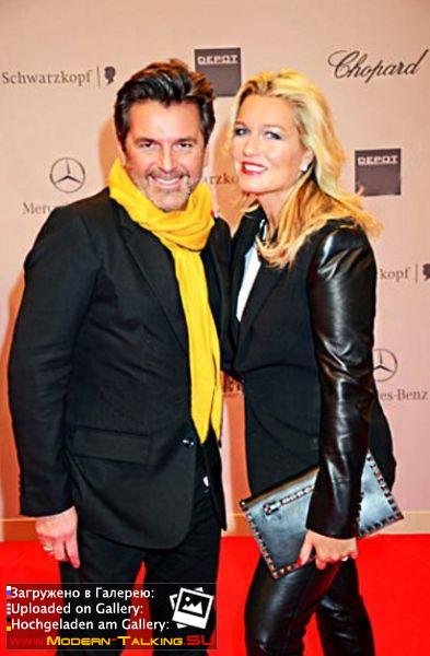 17 10 2013 Thomas Anders and Claudia Anders arrive at Tribute To Bambi at Station