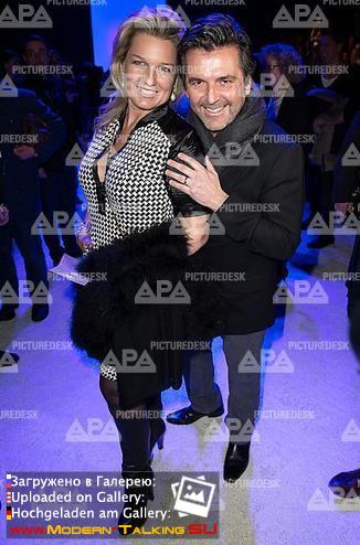 20.01.2015 Thomas Anders and Claudia Fashion Week-Berlin