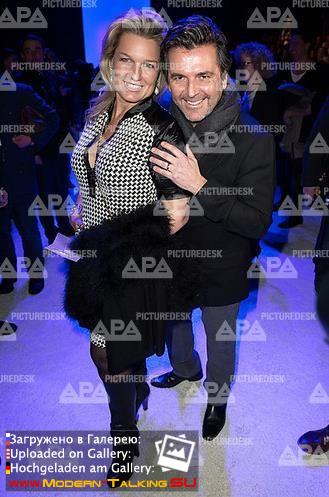 20.01.2015 Thomas Anders and Claudia Fashion Week-Berlin