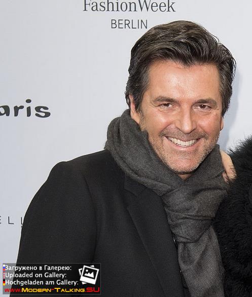20.01.2015 Thomas Anders and Claudia Fashion Week-Berlin