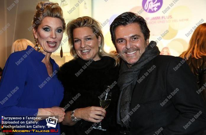 20.01.2015 Thomas Anders and Claudia Fashion Week-Berlin