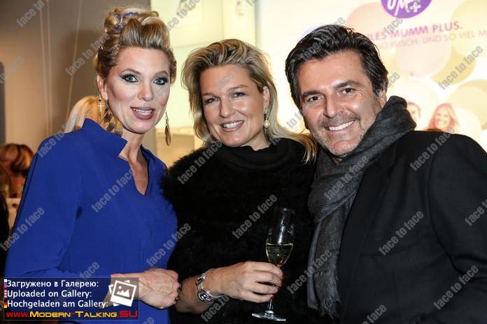 20.01.2015 Thomas Anders and Claudia Fashion Week-Berlin