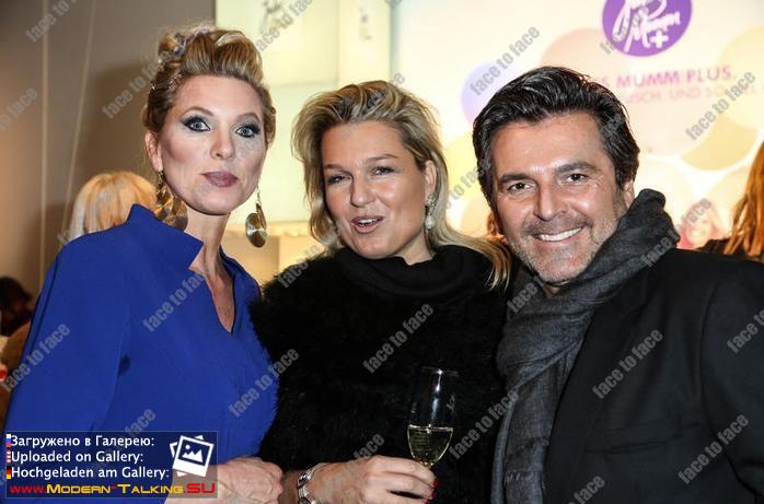 20.01.2015 Thomas Anders and Claudia Fashion Week-Berlin