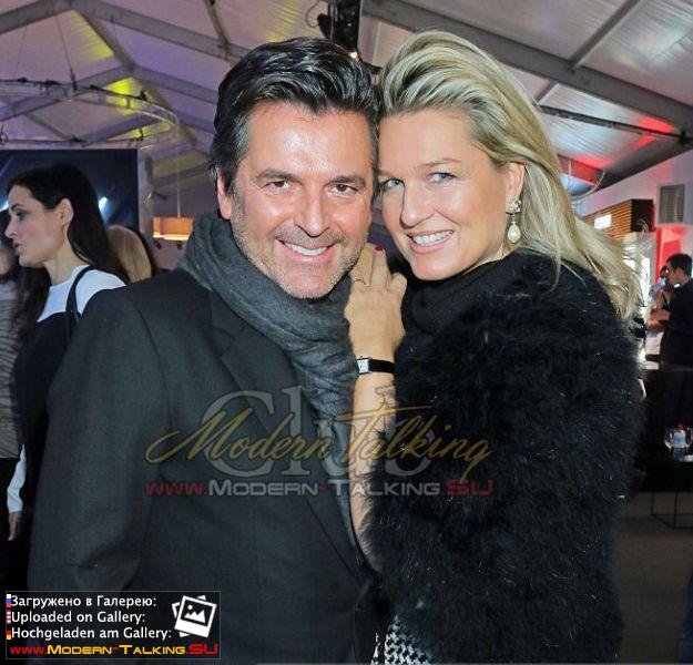 20.01.2015 Thomas Anders and Claudia Fashion Week-Berlin