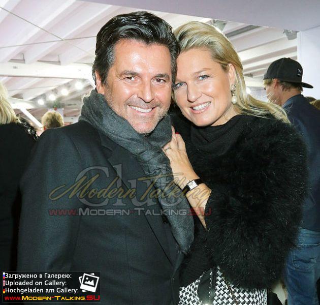 20.01.2015 Thomas Anders and Claudia Fashion Week-Berlin