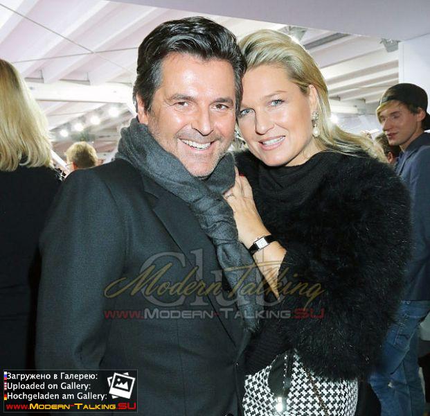 20.01.2015 Thomas Anders and Claudia Fashion Week-Berlin