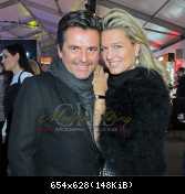20.01.2015 Thomas Anders and Claudia Fashion Week-Berlin
