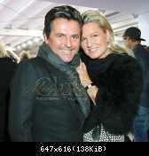 20.01.2015 Thomas Anders and Claudia Fashion Week-Berlin