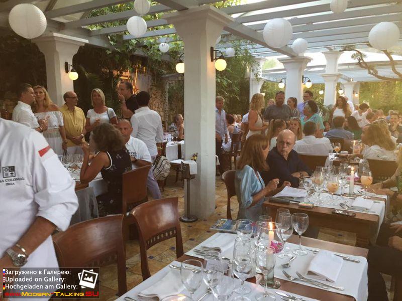 23.08.2017 Thomas Anders Casa Colonial Ibiza ужин с Томасом