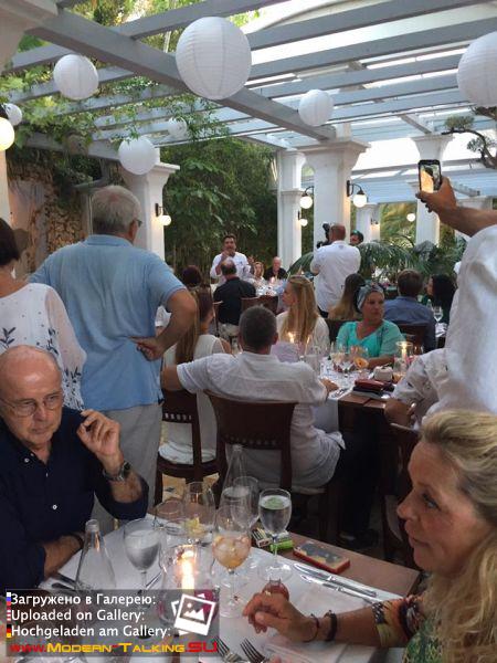 23.08.2017 Thomas Anders Casa Colonial Ibiza ужин с Томасом