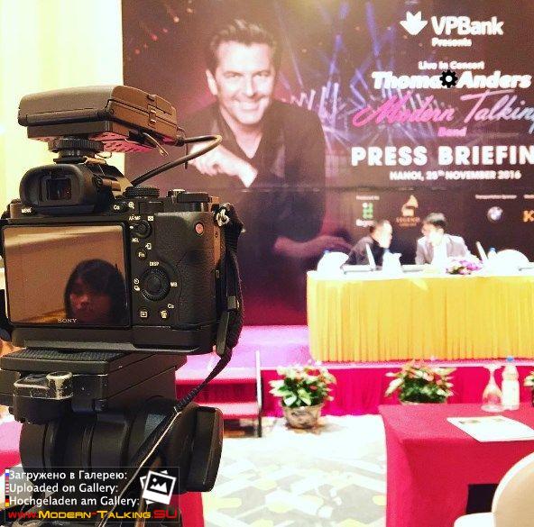 25.11.2016 Thomas Anders in Vietnam  пресс-конференция