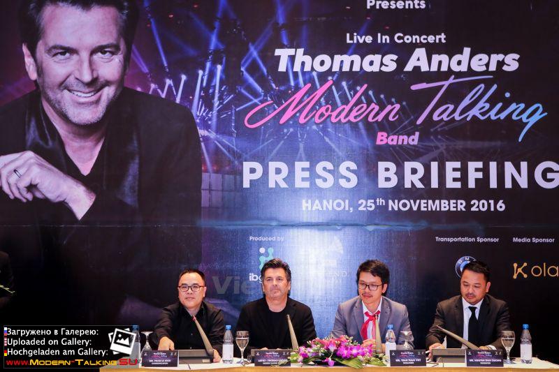 25.11.2016 Thomas Anders in Vietnam  пресс-конференция
