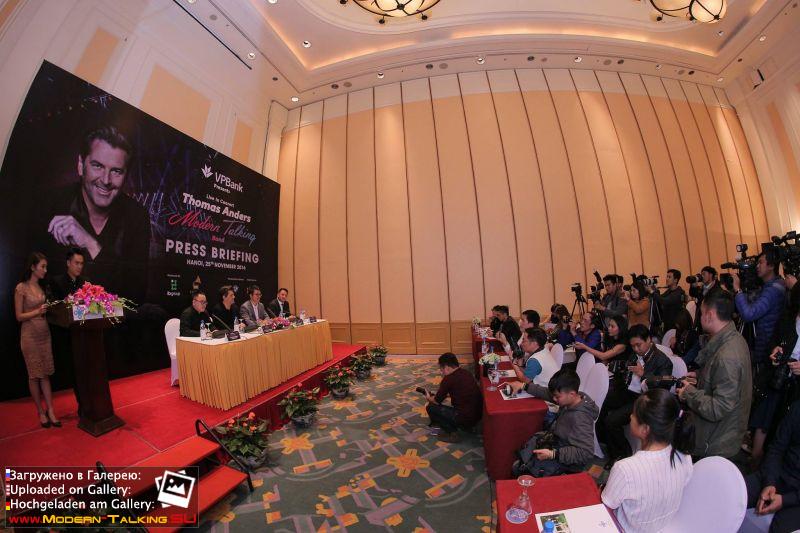 25.11.2016 Thomas Anders in Vietnam пресс-конференция