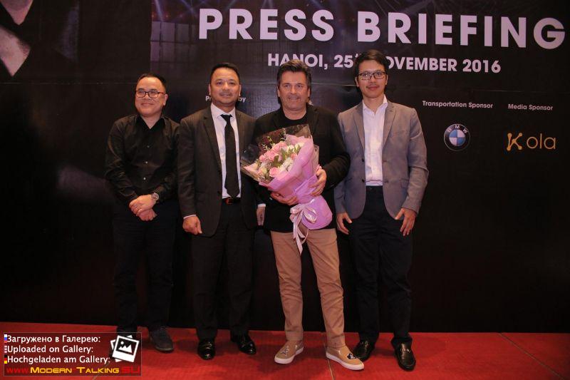 25.11.2016 Thomas Anders in Vietnam пресс-конференция