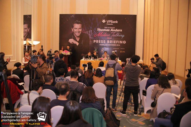 25.11.2016 Thomas Anders in Vietnam пресс-конференция