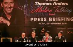 25.11.2016 Thomas Anders in Vietnam пресс-конференция