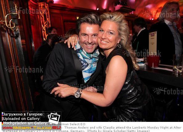 27.01.2014 Thomas Anders and Claudia Anders Alter Wartesaal