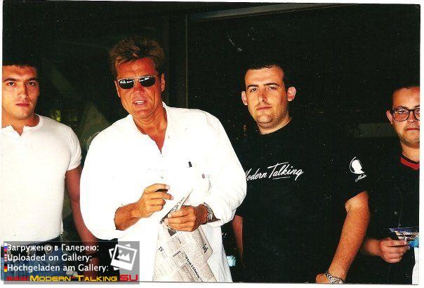 With Dieter Bohlen in Valparaiso Hotel In Mallorca one day later Modern Talking Alone Concert 1999