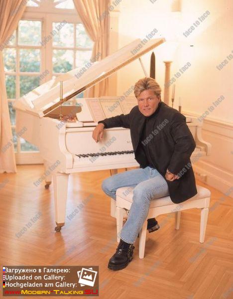 Dieter Bohlen in seinem Haus in Toetensen 1998