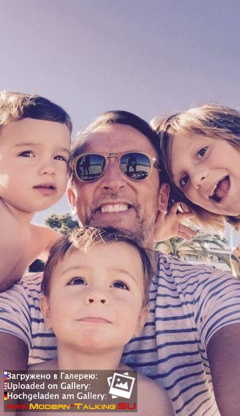 Дитер Болен с детьми в семье