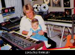 Дитер Болен с детьми в семье